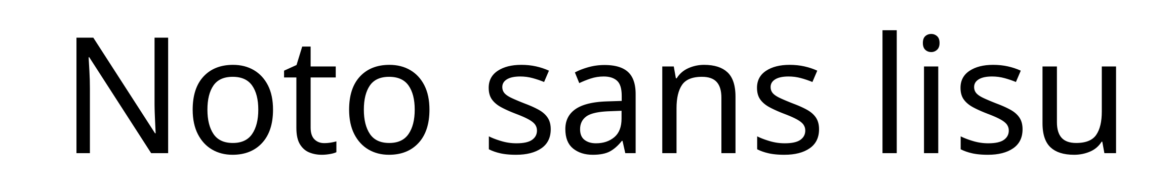 Noto sans lisu