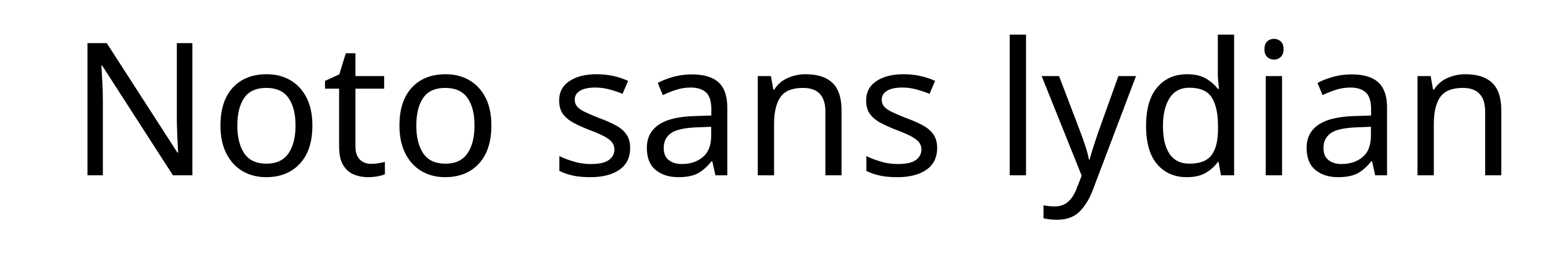 Noto sans lydian