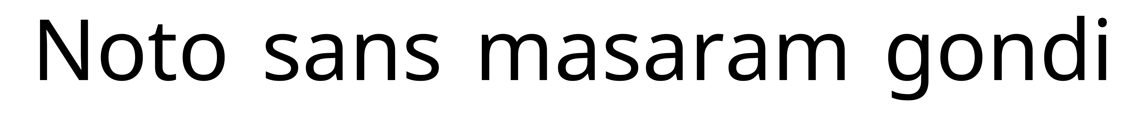 Noto sans masaram gondi