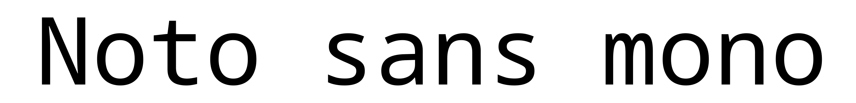 Noto sans mono
