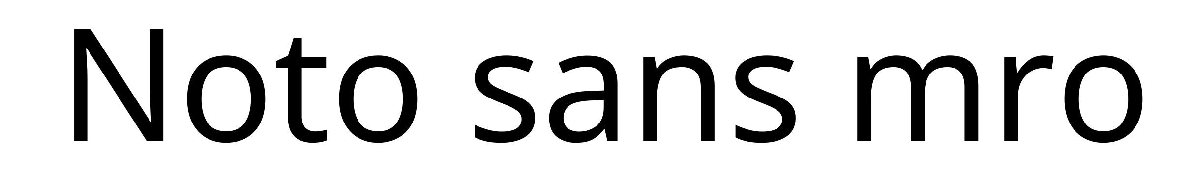 Noto sans mro