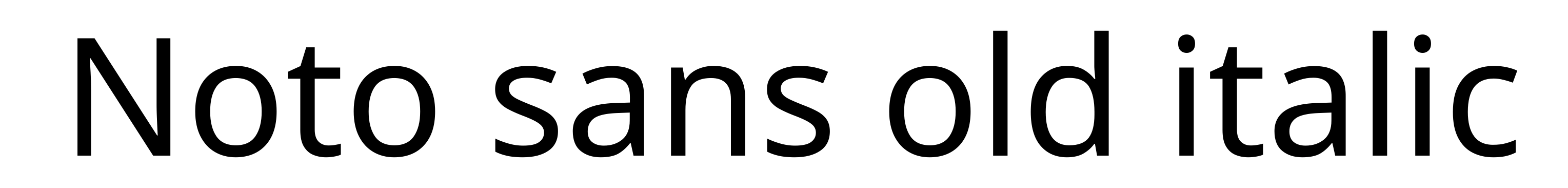 Noto sans old italic