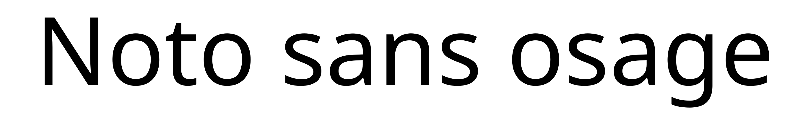 Noto sans osage