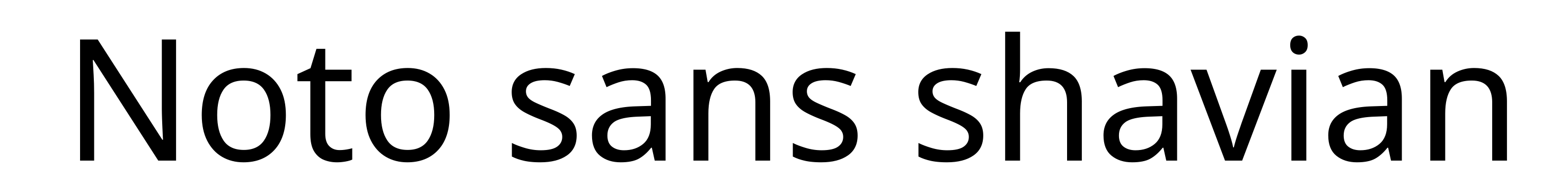 Noto sans shavian