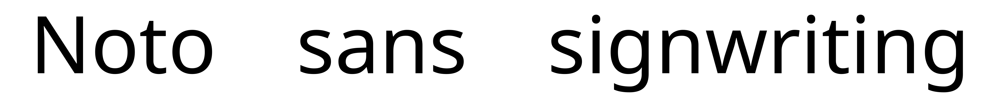 Noto sans signwriting