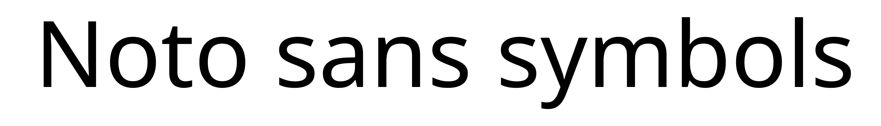 Noto sans symbols