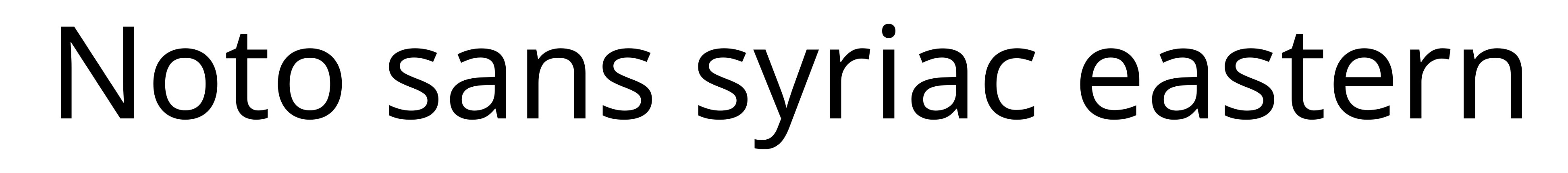 Noto sans syriac eastern