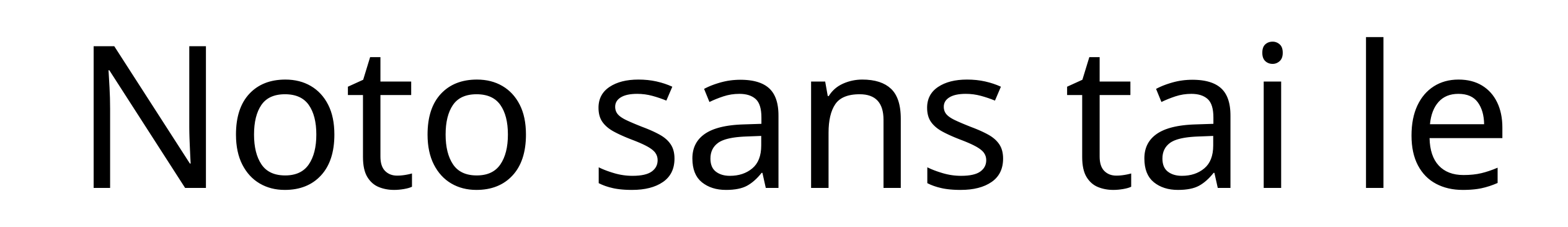 Noto sans tai le