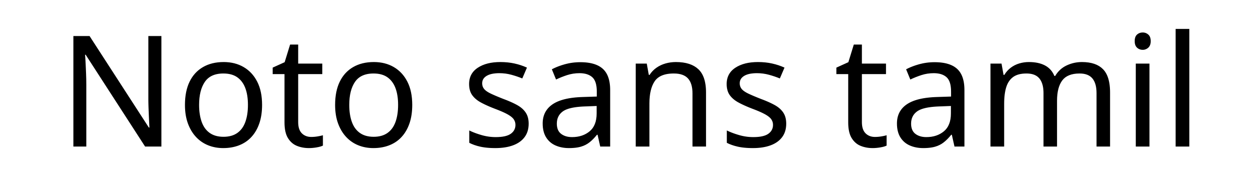 Noto sans tamil
