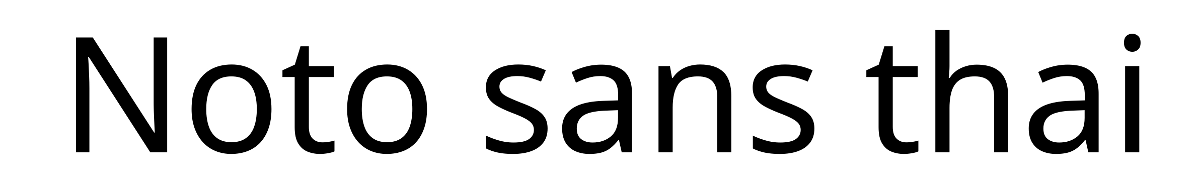 Noto sans thai