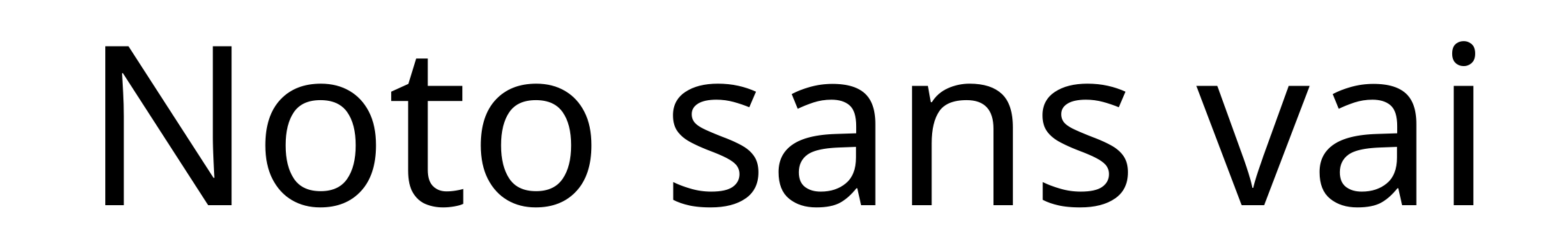 Noto sans vai