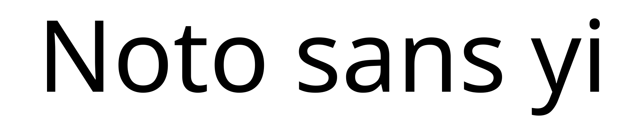 Noto sans yi