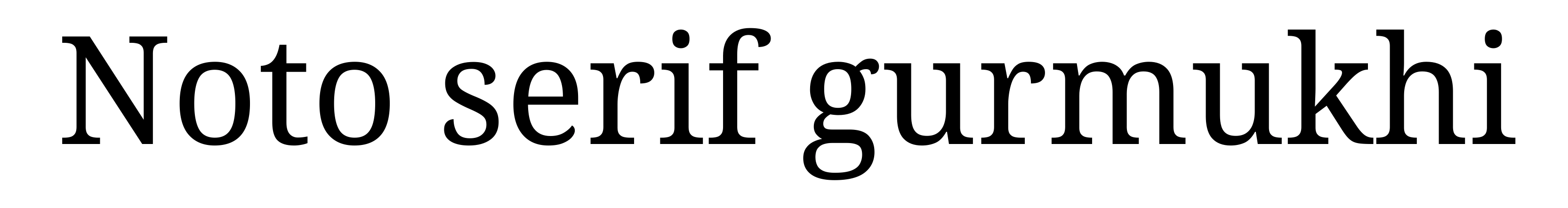Noto serif gurmukhi