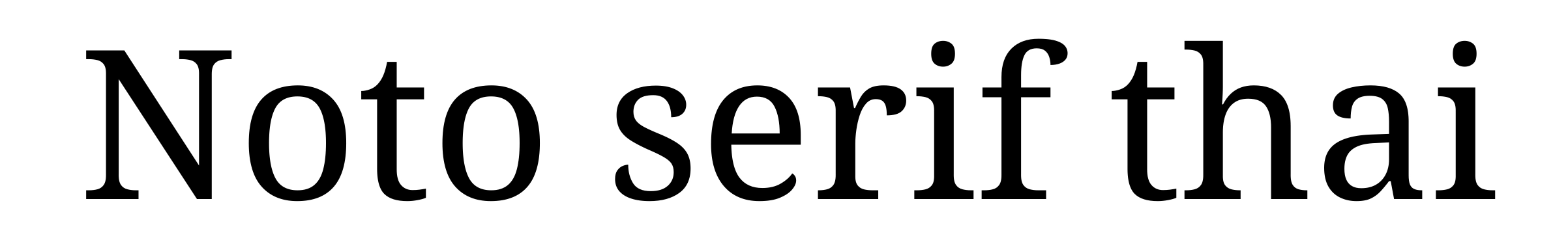 Noto serif thai