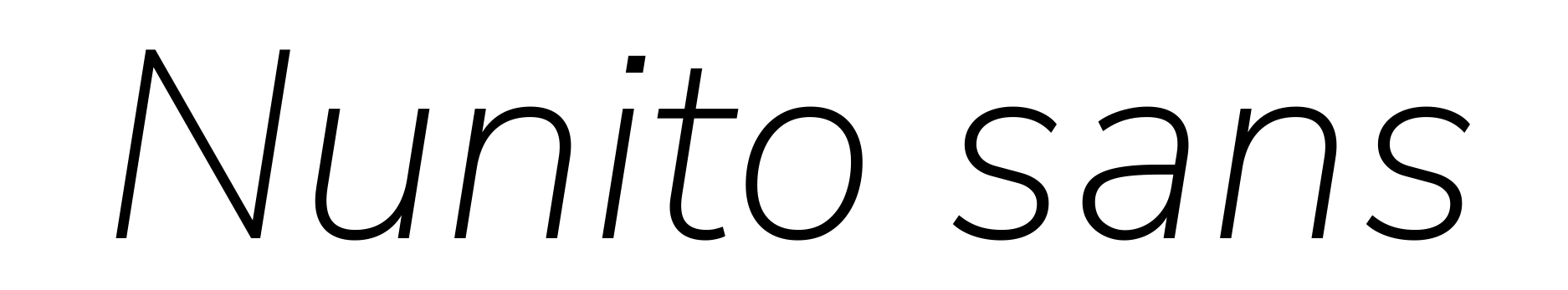 Nunito sans