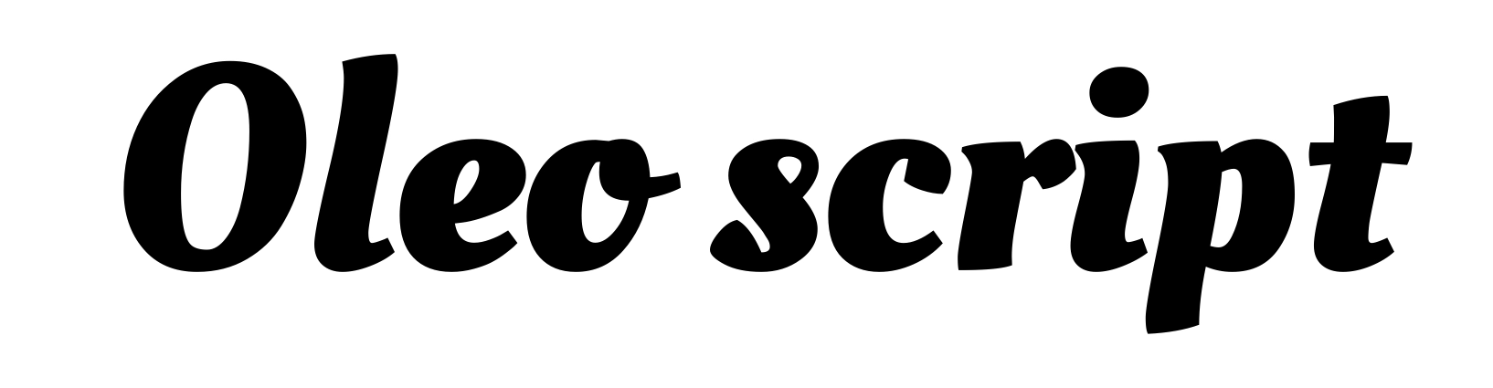 Oleo script