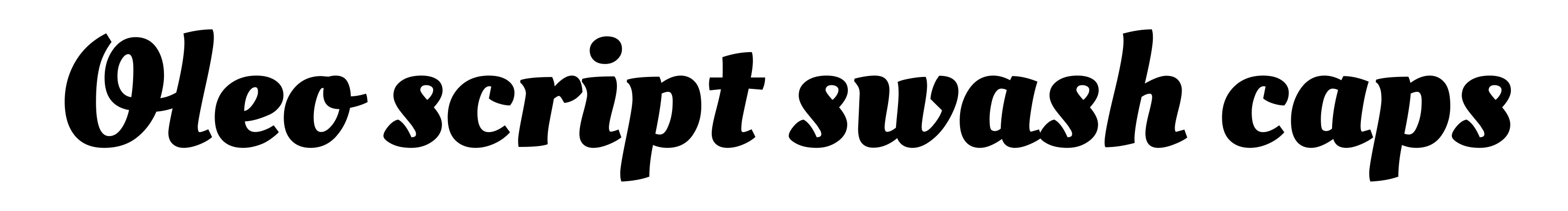 Oleo script swash caps