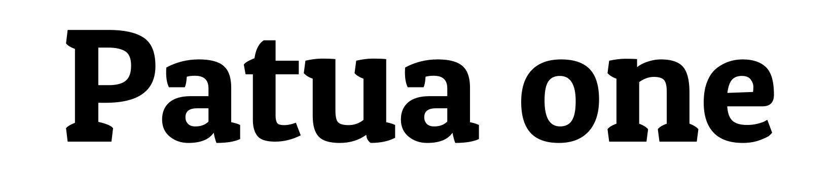 Patua one