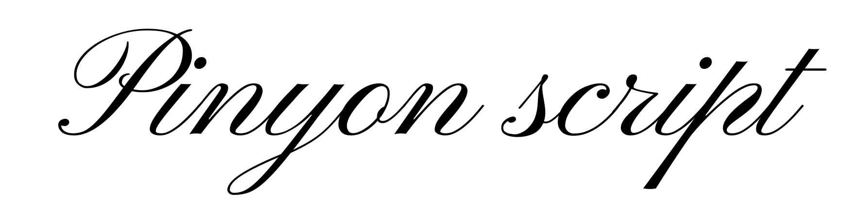 Pinyon script