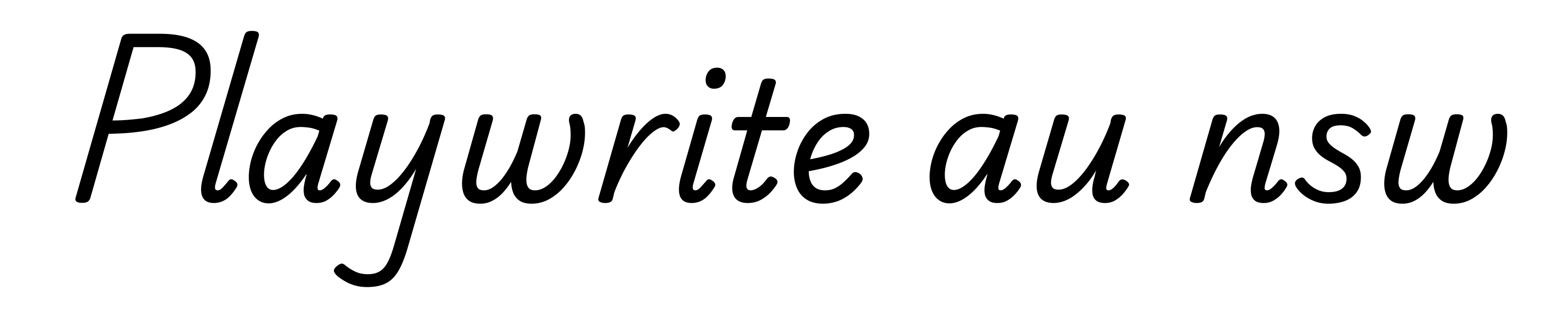 Playwrite au nsw