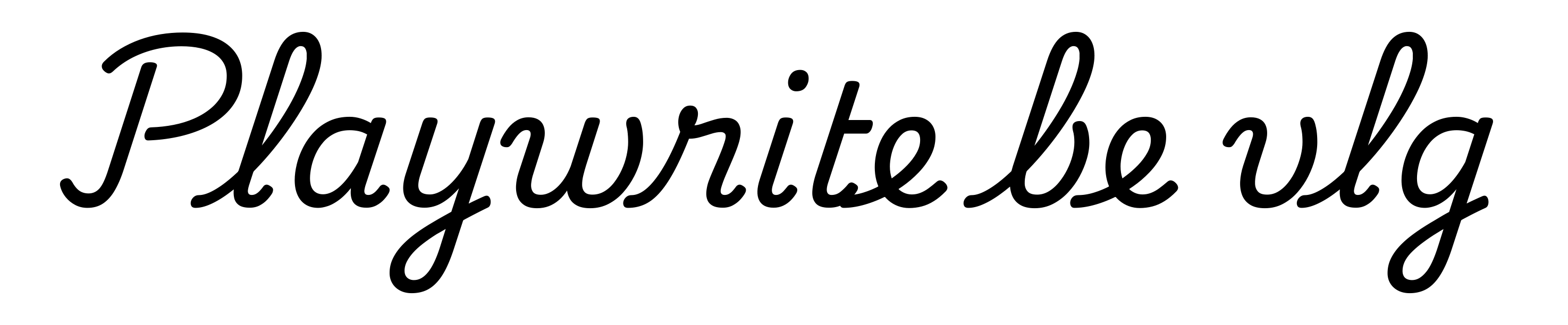 Playwrite be vlg