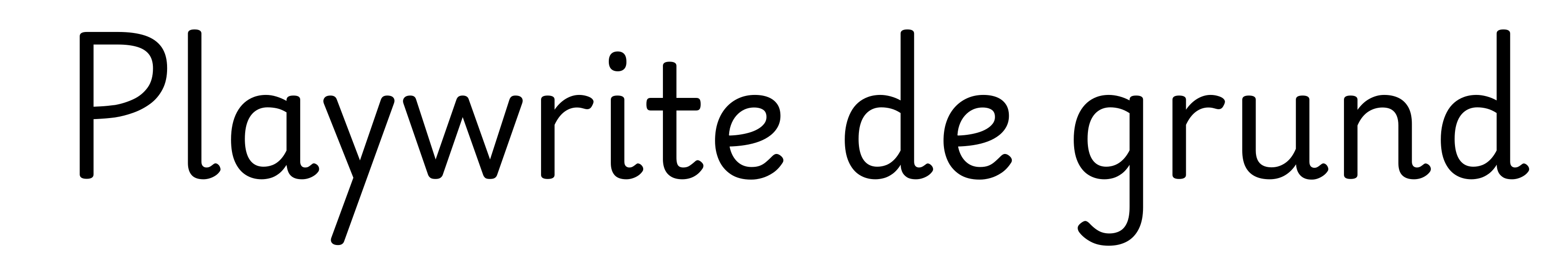 Playwrite de grund
