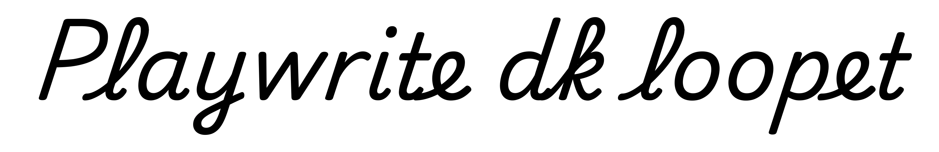Playwrite dk loopet