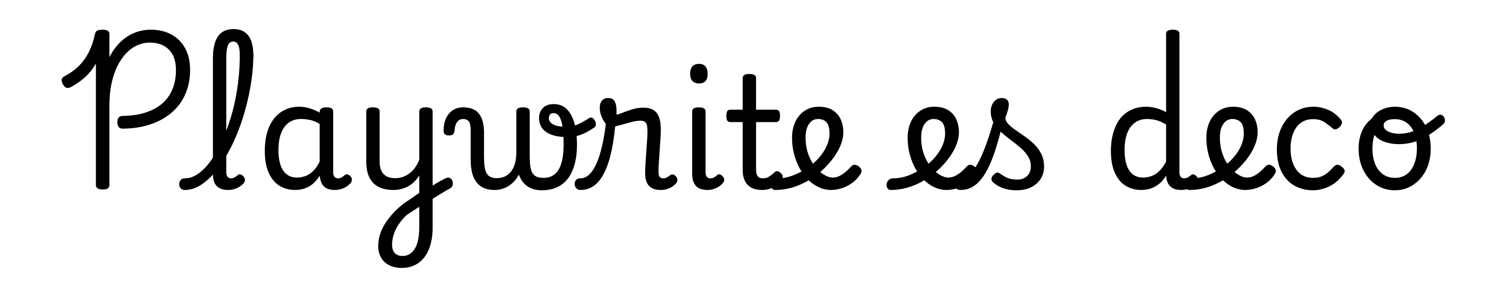 Playwrite es deco