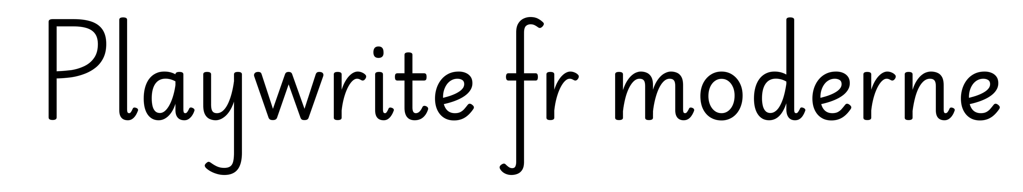 Playwrite fr moderne