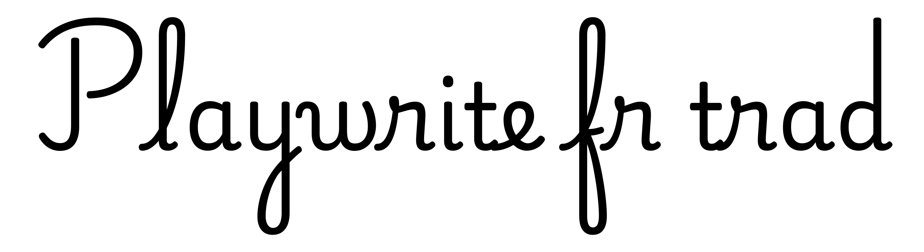 Playwrite fr trad