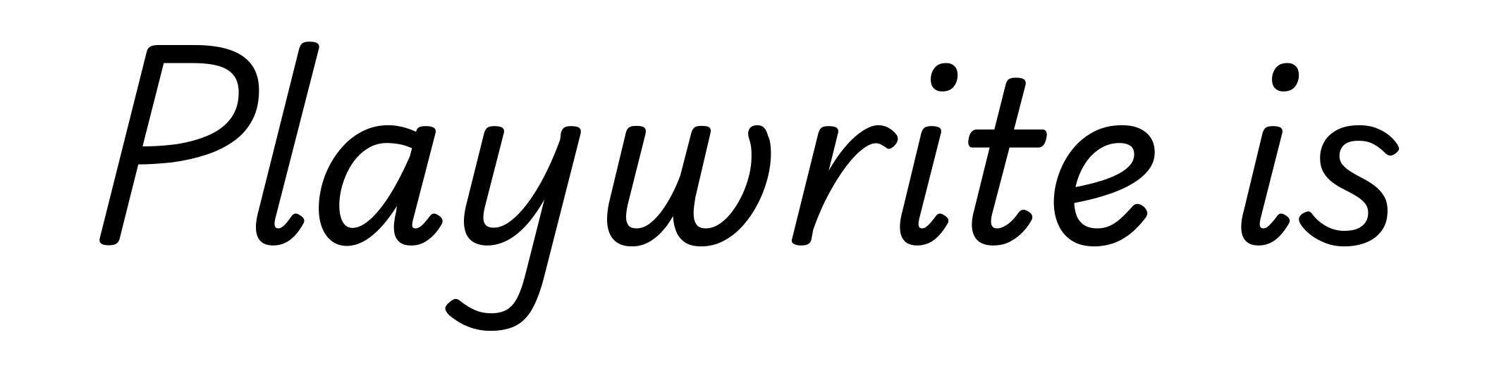 Playwrite is
