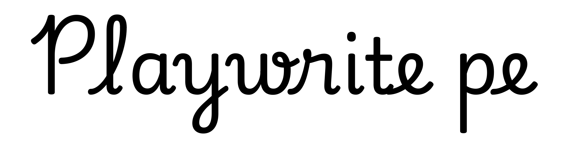 Playwrite pe