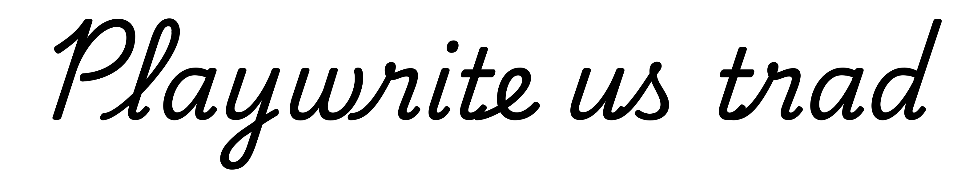 Playwrite us trad