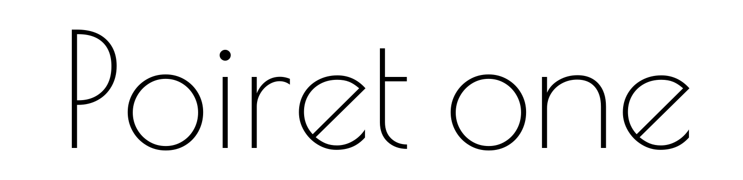 Poiret one