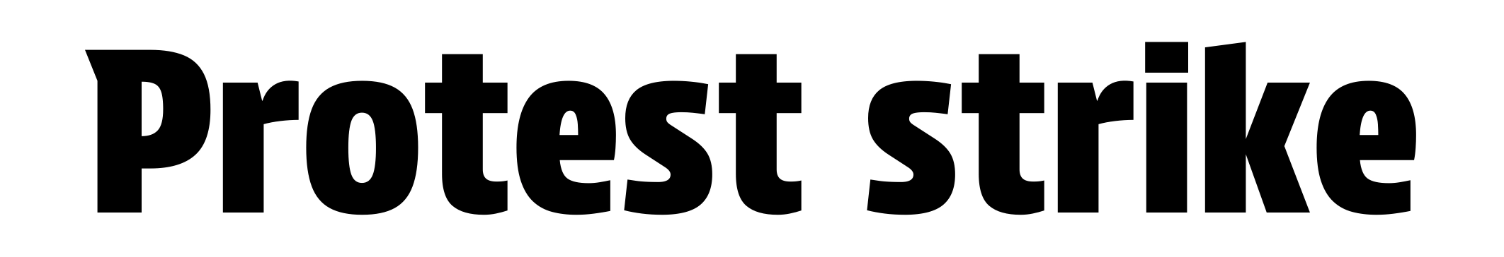 Protest strike