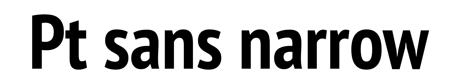 Pt sans narrow