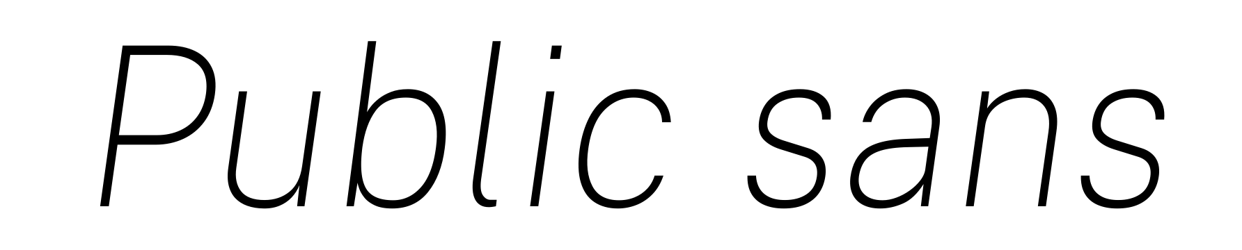Public sans