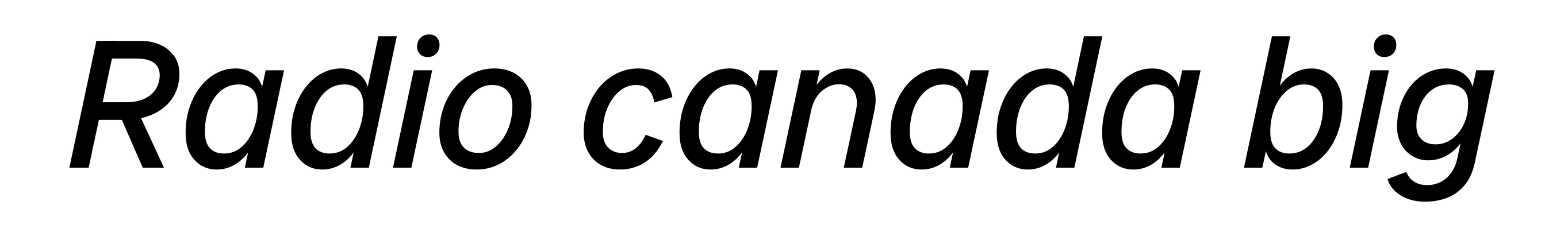 Radio canada big