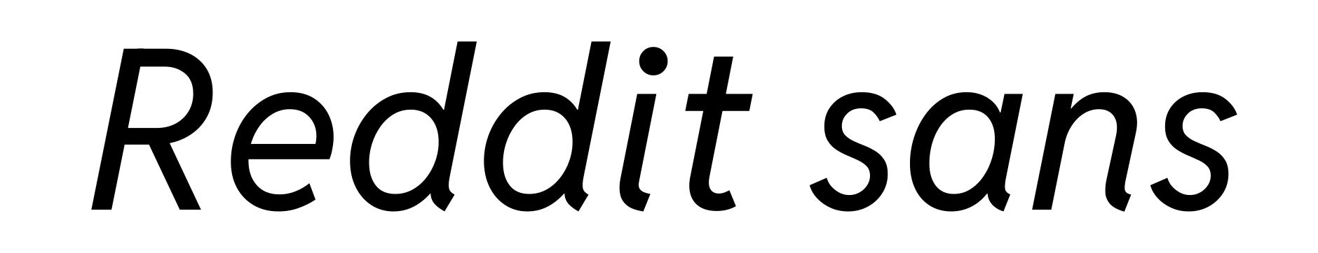 Reddit sans
