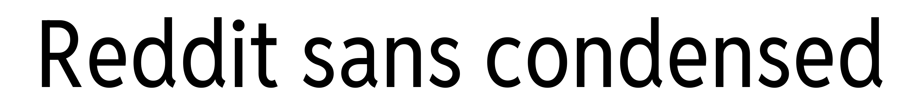 Reddit sans condensed
