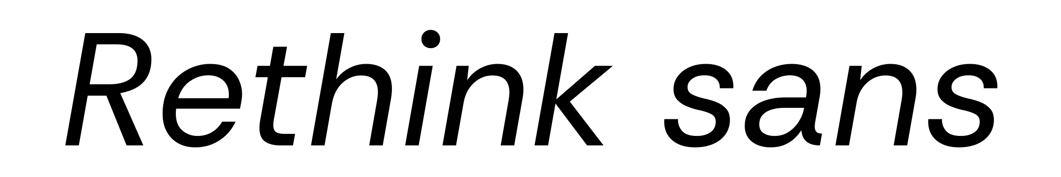 Rethink sans