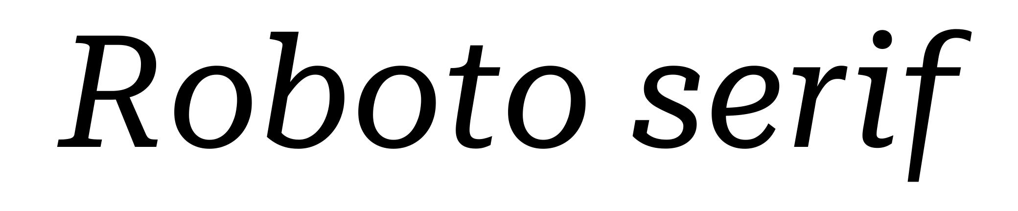 Roboto serif