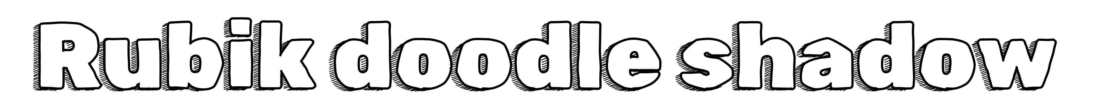 Rubik doodle shadow