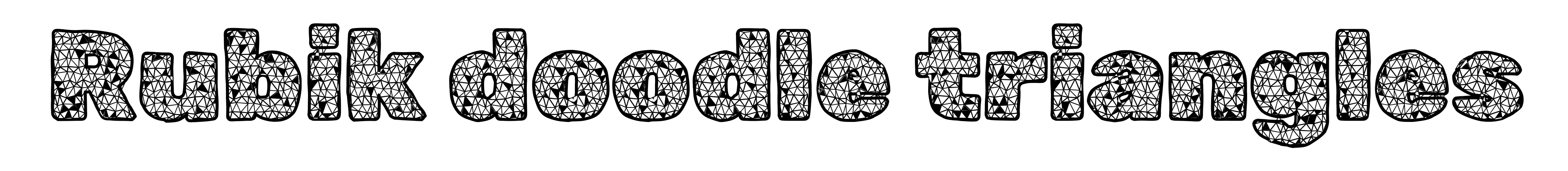 Rubik doodle triangles