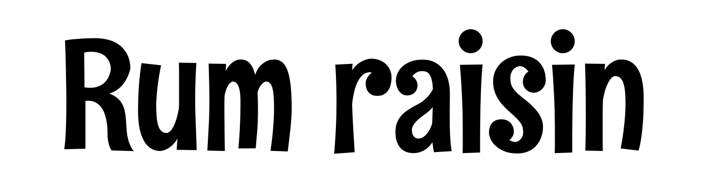 Rum raisin