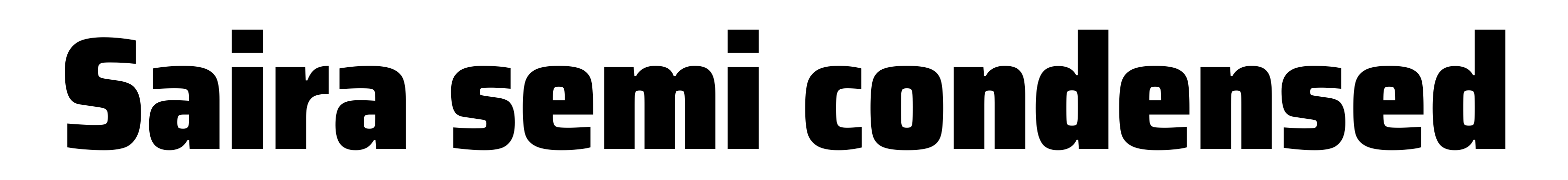 Saira semi condensed