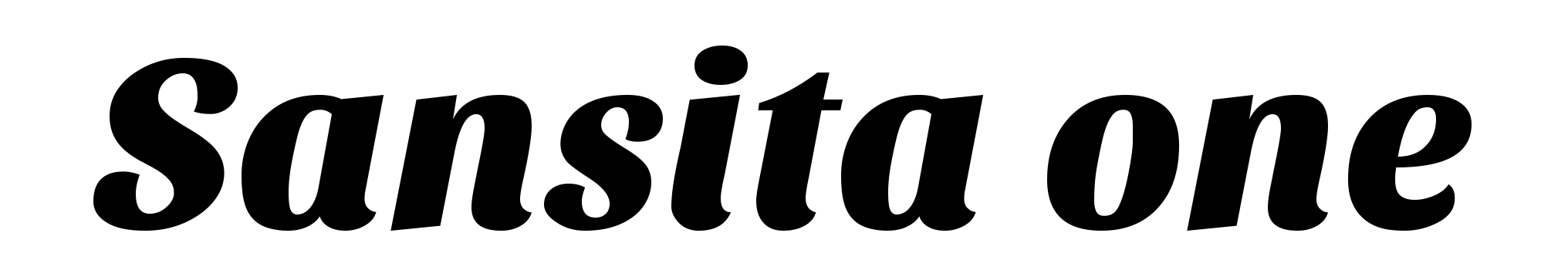 Sansita one