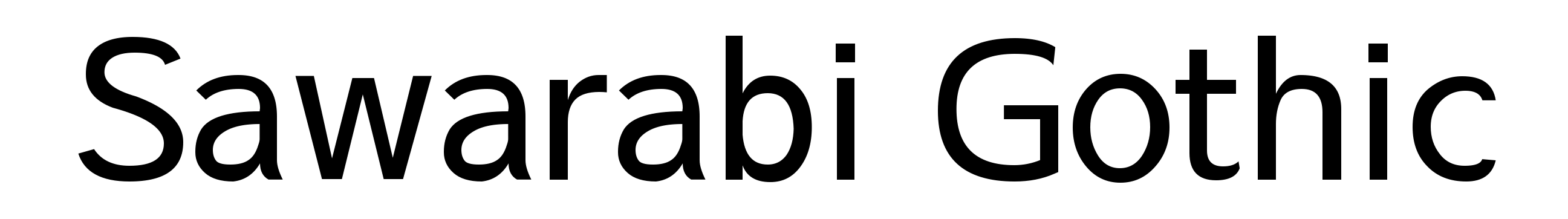 Sawarabi Gothic