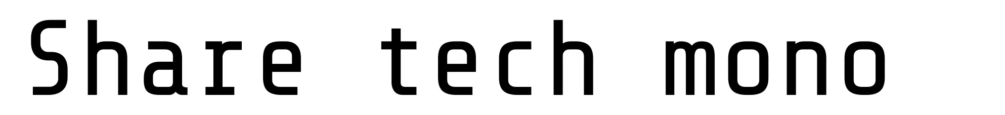 Share tech mono
