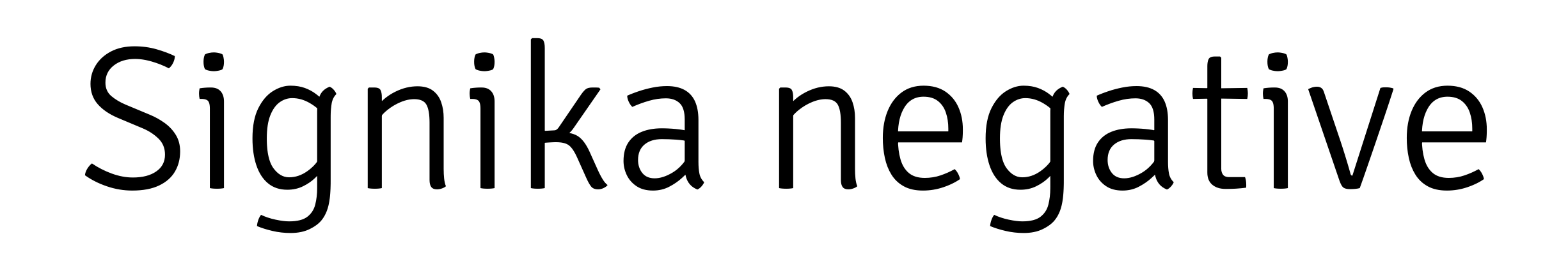 Signika negative